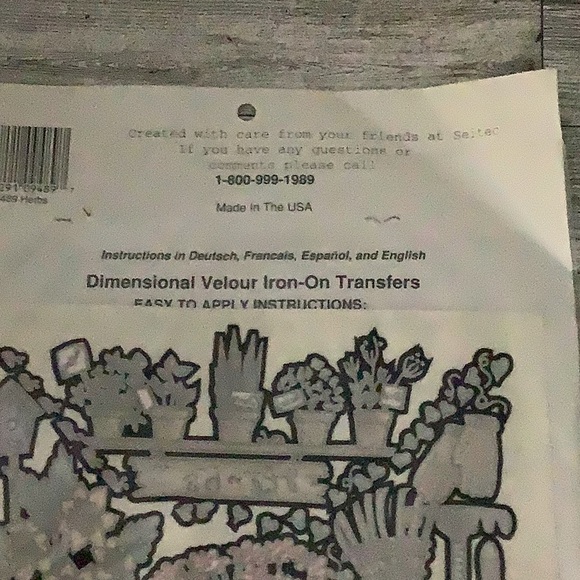 Vintage Cache junction gardening herbs iron on transfers new - Picture 6 of 6